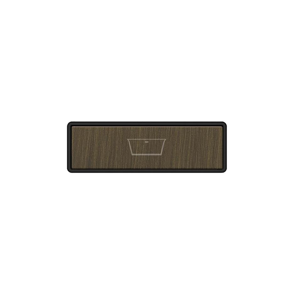 Gessi 02771 Hi Fi Push-Botton Plate With Bathtub Symbol. For Linear & Shelf Hi-Fi.