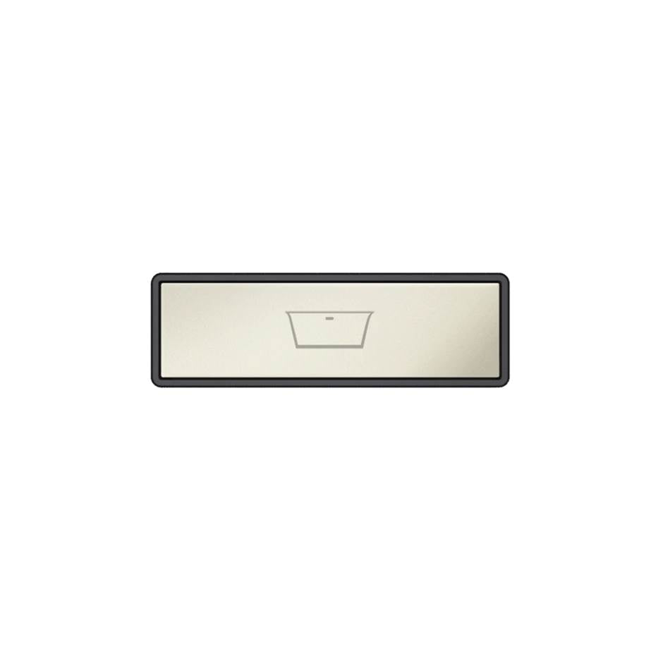 Gessi 02771 Hi Fi Push-Botton Plate With Bathtub Symbol. For Linear & Shelf Hi-Fi.