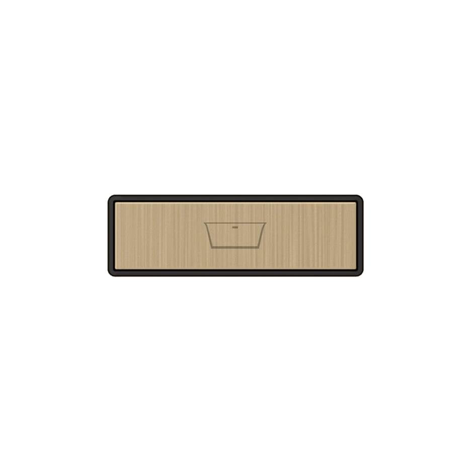Gessi 02771 Hi Fi Push-Botton Plate With Bathtub Symbol. For Linear & Shelf Hi-Fi.