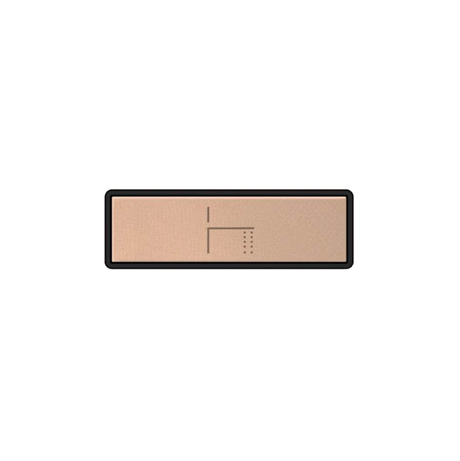 Gessi 02772 Hi Fi Push-Botton Plate With Foot Spout Symbol. For Linear & Shelf Hi-Fi. - Parent