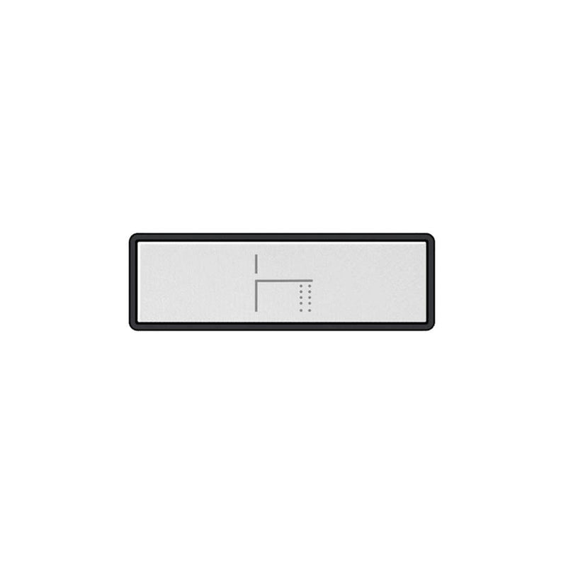 Gessi 02772 Hi Fi Push-Botton Plate With Foot Spout Symbol. For Linear & Shelf Hi-Fi.
