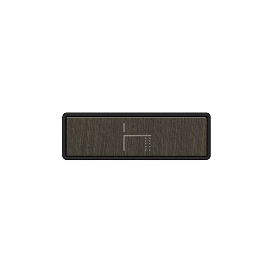 Gessi 02772 Hi Fi Push-Botton Plate With Foot Spout Symbol. For Linear & Shelf Hi-Fi.