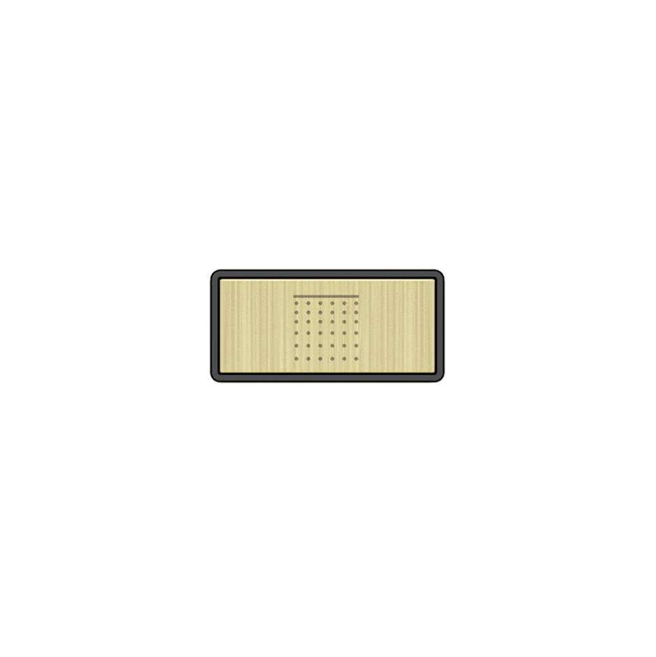Gessi 02774 Hi Fi Push-Botton Plate With Rainfall Symbol.