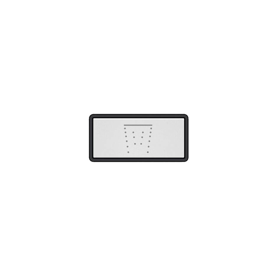 Gessi 02775 Hi Fi Push-Botton Plate With Waterfall Symbol.