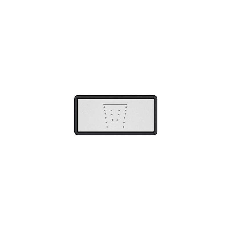 Gessi 02775 Hi Fi Push-Botton Plate With Waterfall Symbol.