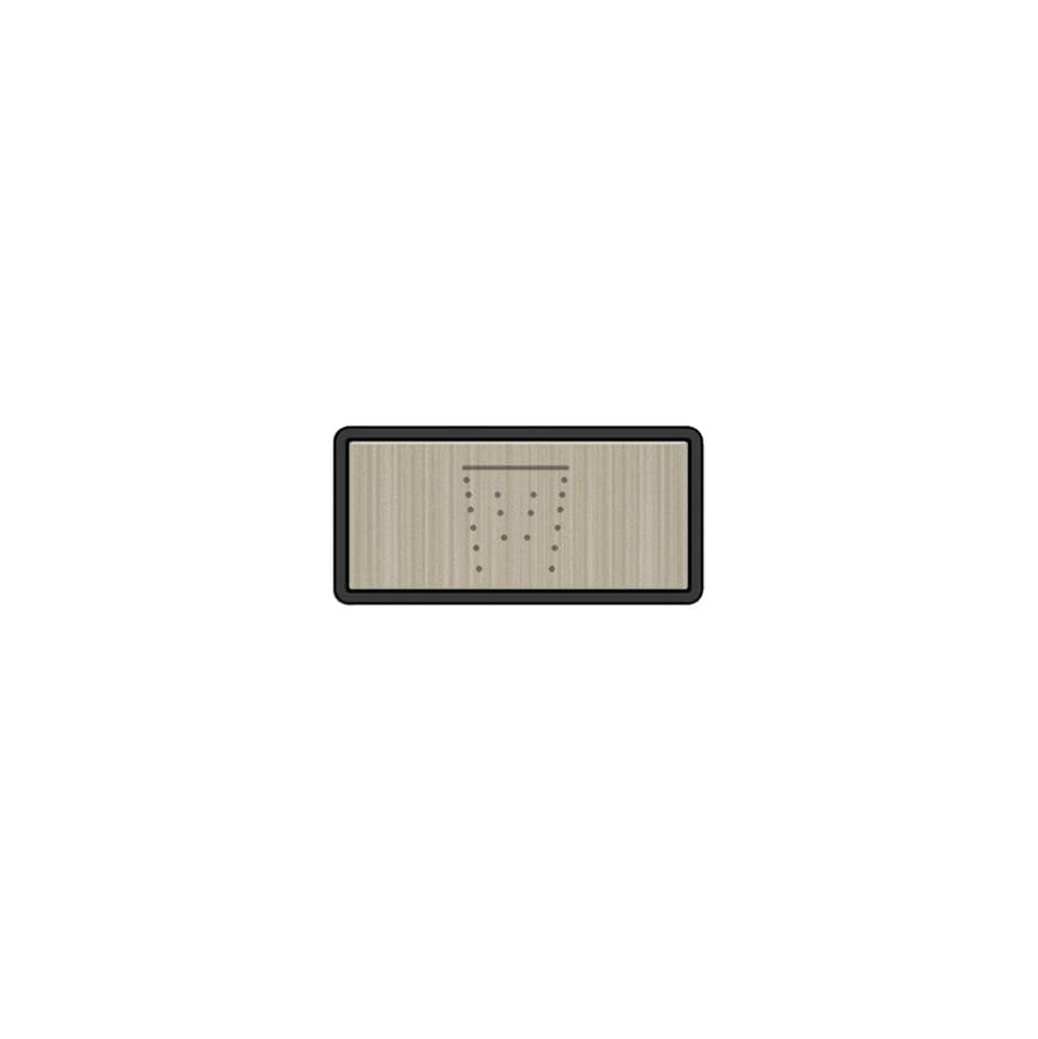 Gessi 02775 Hi Fi Push-Botton Plate With Waterfall Symbol.