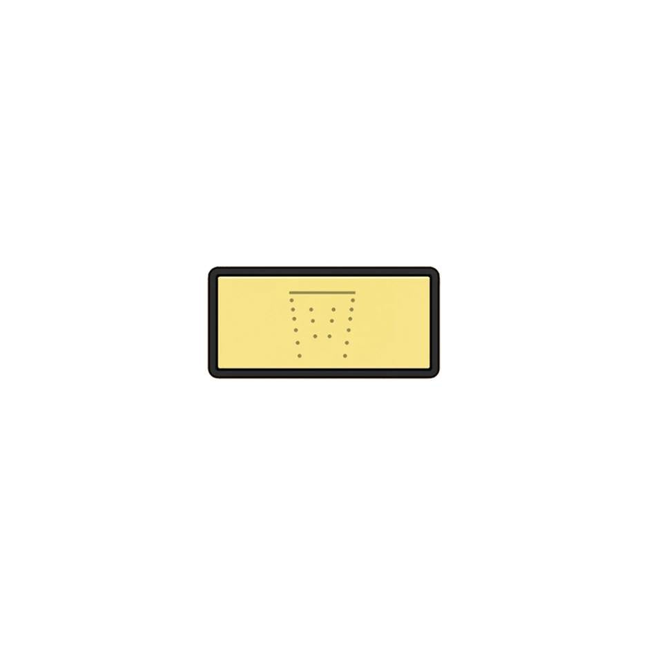 Gessi 02775 Hi Fi Push-Botton Plate With Waterfall Symbol.