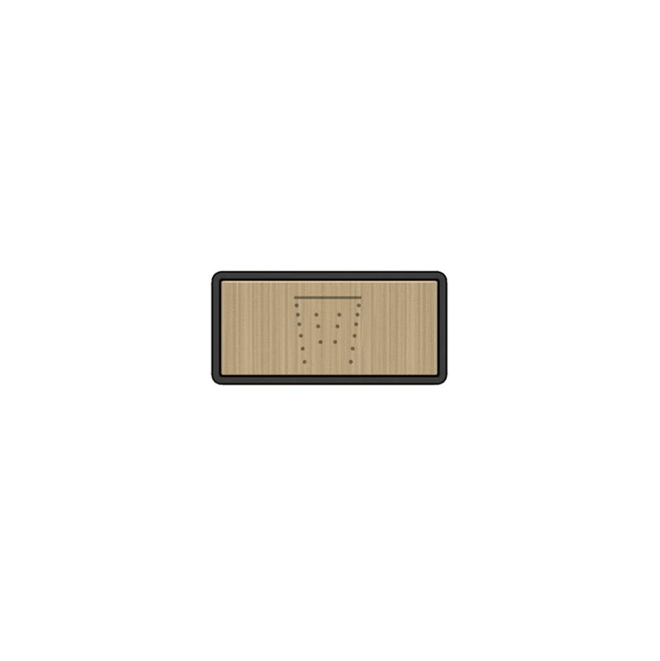 Gessi 02775 Hi Fi Push-Botton Plate With Waterfall Symbol.