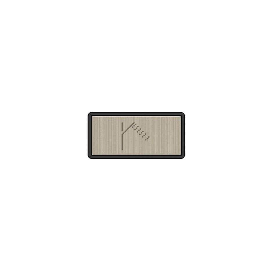 Gessi 02777 Hi Fi Push-Botton Plate With Handshower Symbol.