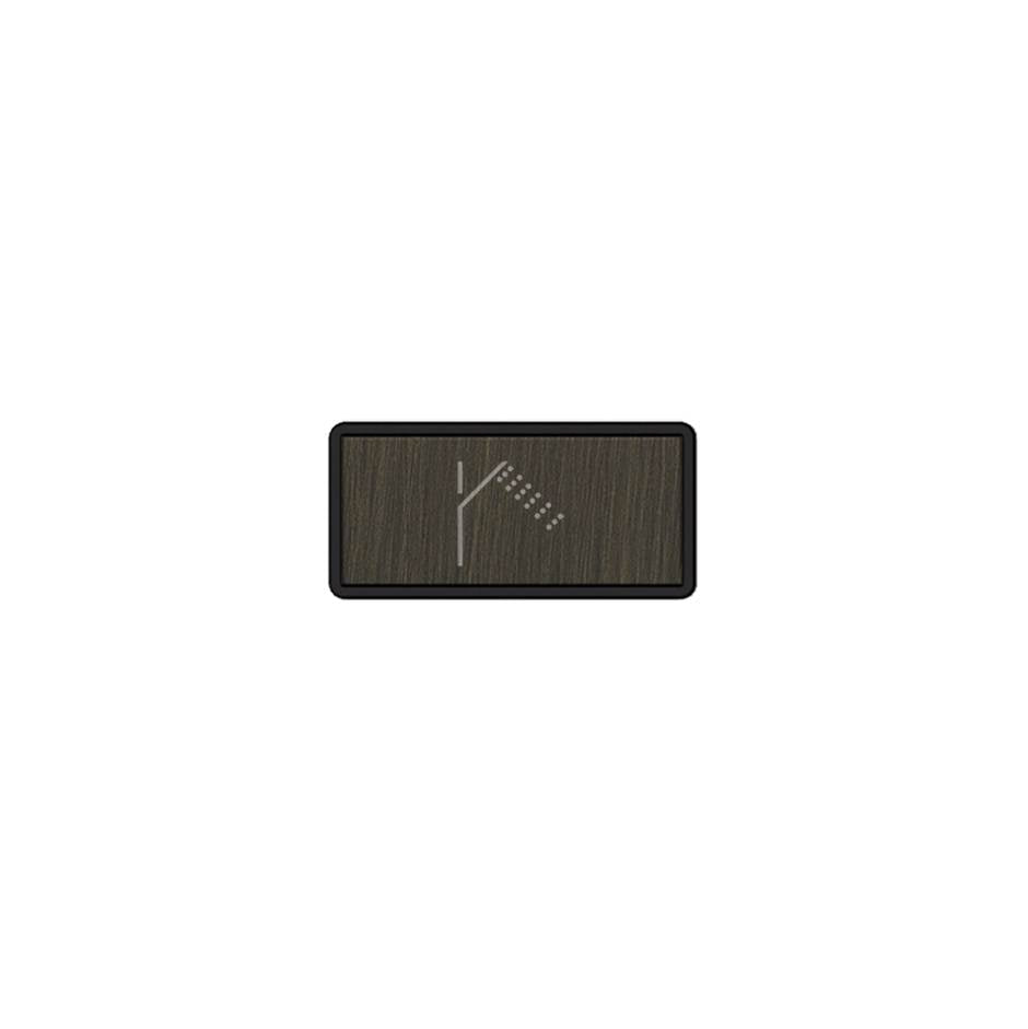 Gessi 02777 Hi Fi Push-Botton Plate With Handshower Symbol.