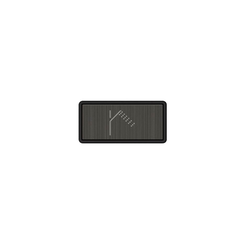 Gessi 02777 Hi Fi Push-Botton Plate With Handshower Symbol.
