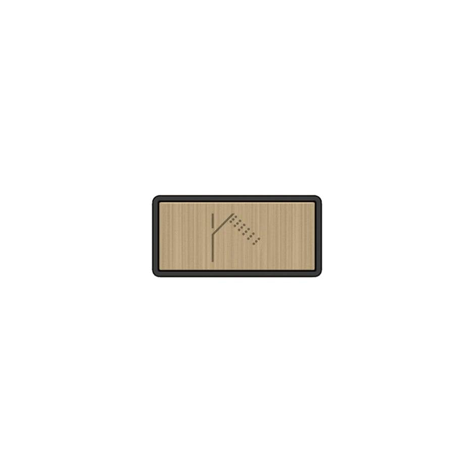 Gessi 02777 Hi Fi Push-Botton Plate With Handshower Symbol.