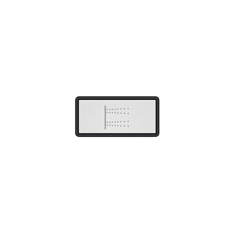 Gessi 02778 Hi Fi Push-Botton Plate With Body Jets Symbol.