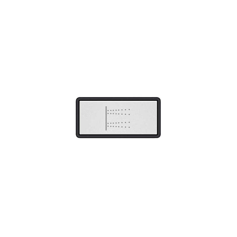 Gessi 02778 Hi Fi Push-Botton Plate With Body Jets Symbol.