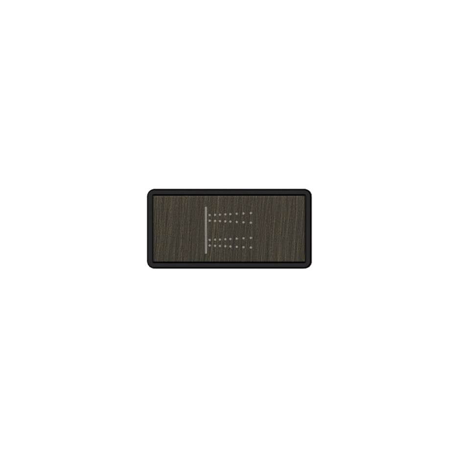 Gessi 02778 Hi Fi Push-Botton Plate With Body Jets Symbol.
