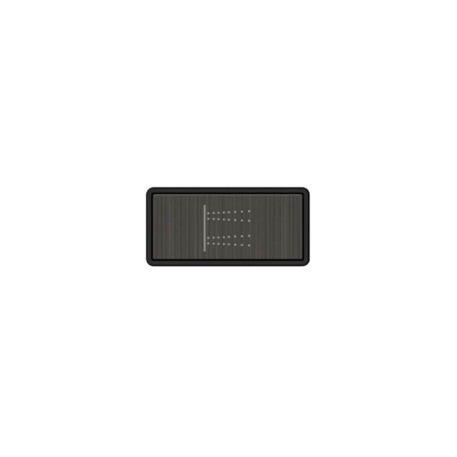 Gessi 02778 Hi Fi Push-Botton Plate With Body Jets Symbol.