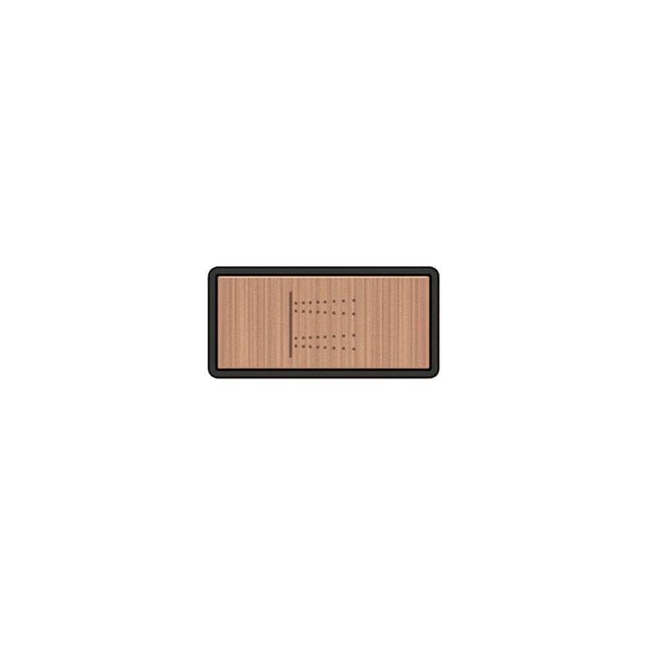 Gessi 02778 Hi Fi Push-Botton Plate With Body Jets Symbol.