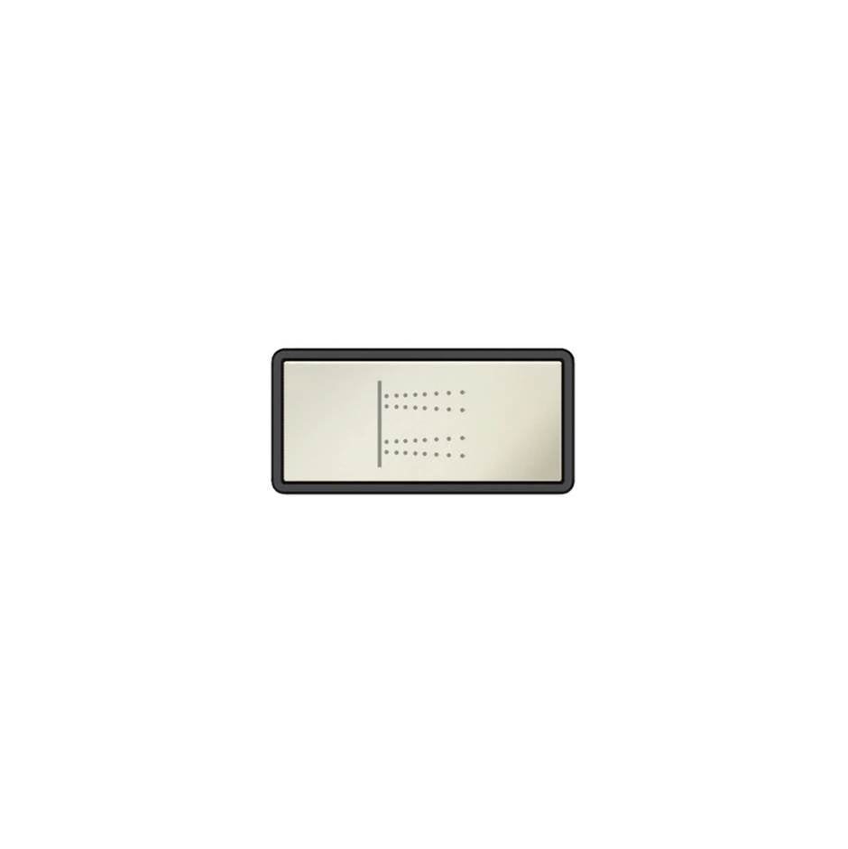 Gessi 02778 Hi Fi Push-Botton Plate With Body Jets Symbol.