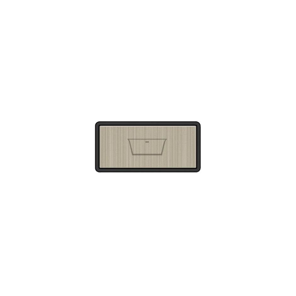 Gessi 02779 Hi Fi Push-Botton Plate With Bathtub Symbol.