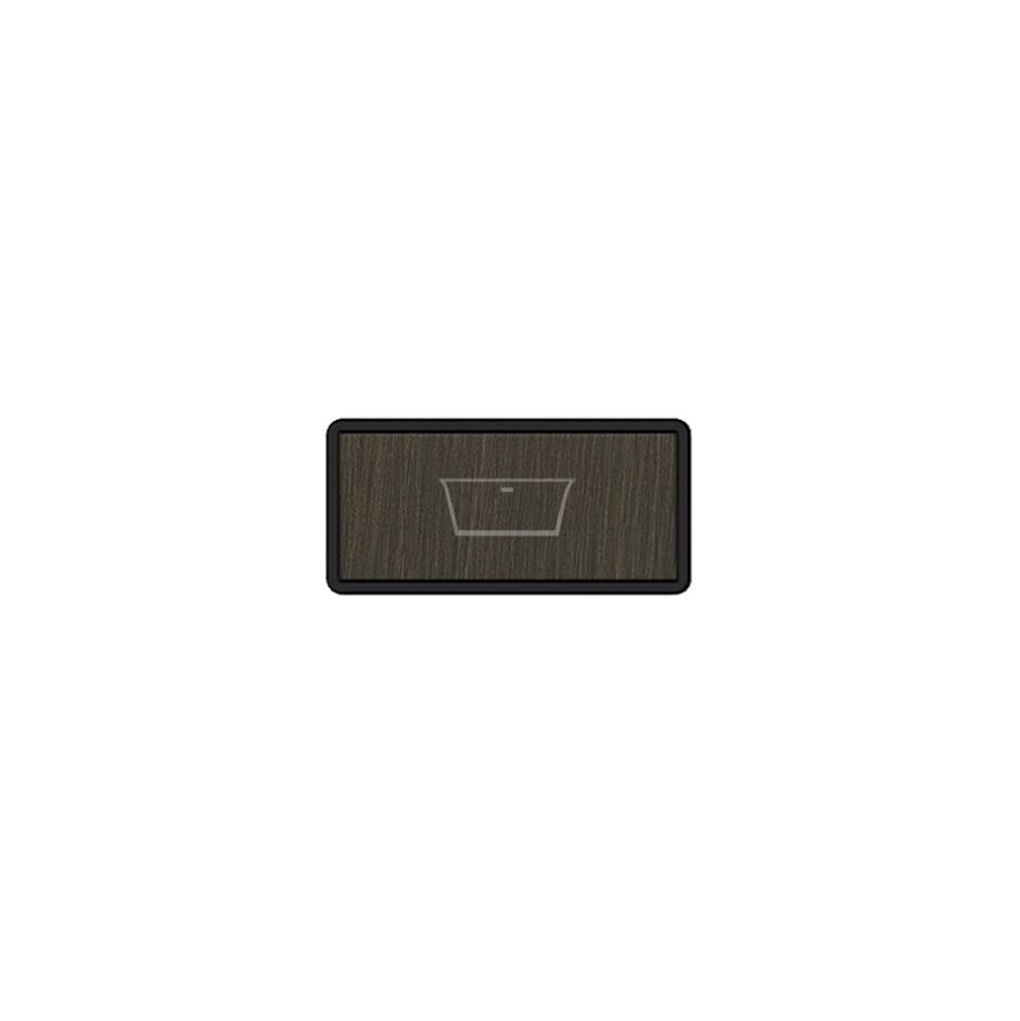 Gessi 02779 Hi Fi Push-Botton Plate With Bathtub Symbol.