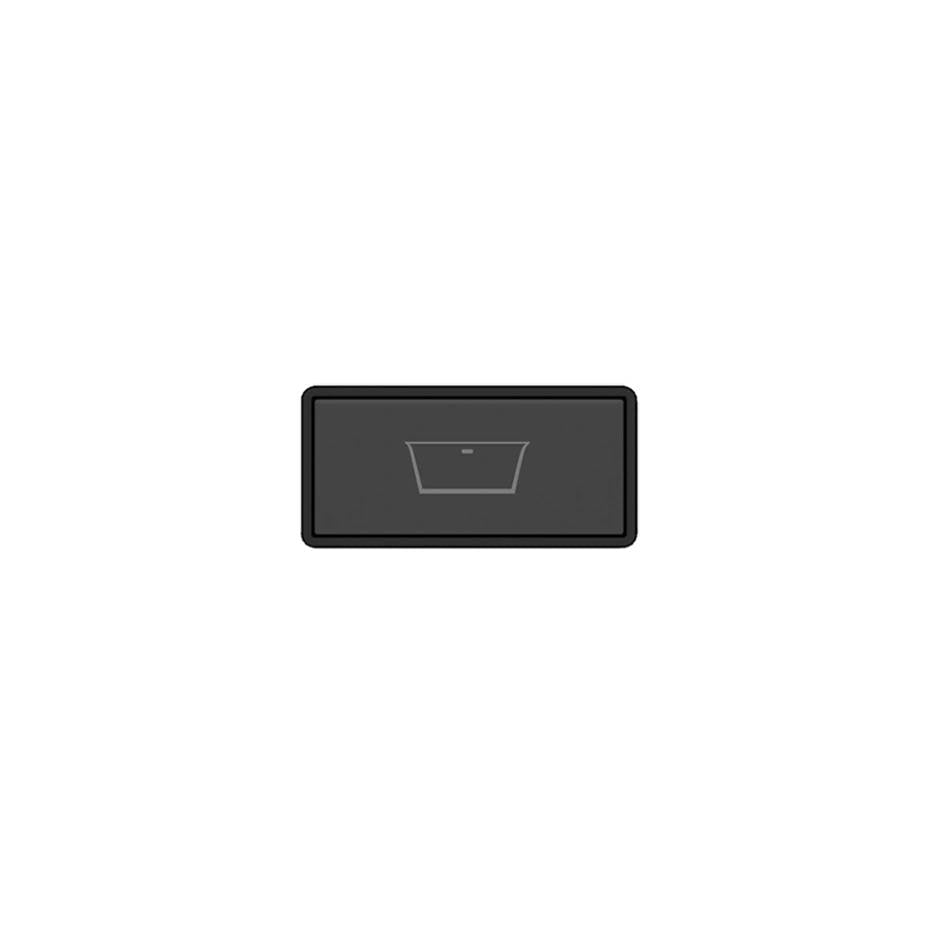 Gessi 02779 Hi Fi Push-Botton Plate With Bathtub Symbol.