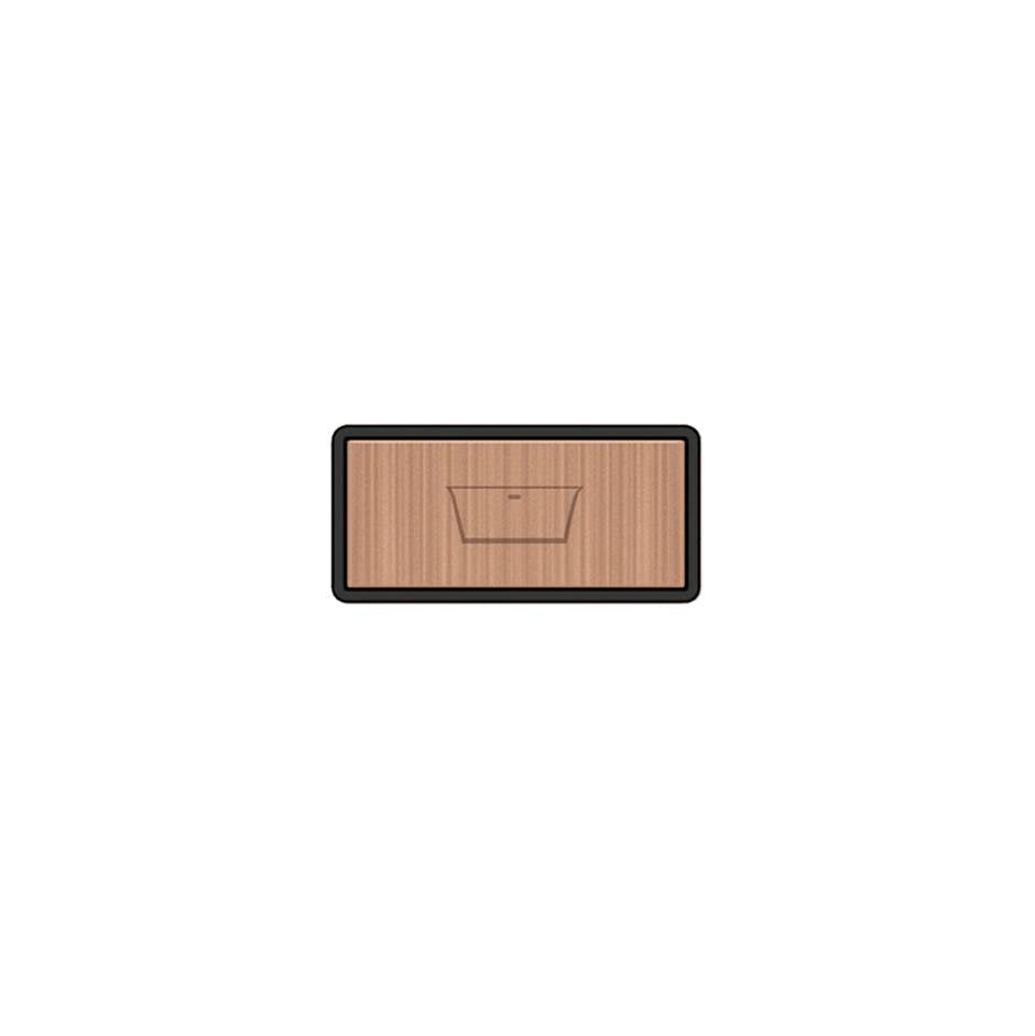 Gessi 02779 Hi Fi Push-Botton Plate With Bathtub Symbol.