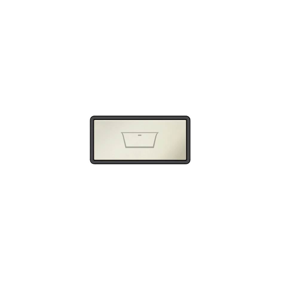 Gessi 02779 Hi Fi Push-Botton Plate With Bathtub Symbol.