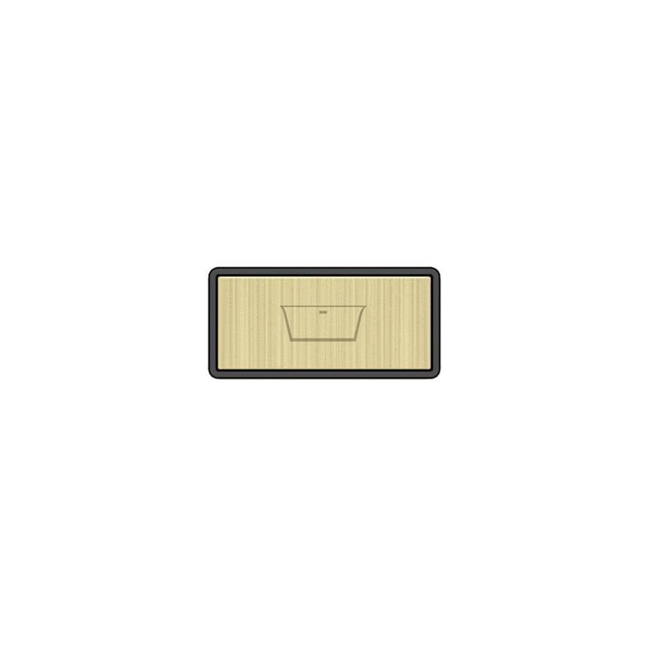Gessi 02779 Hi Fi Push-Botton Plate With Bathtub Symbol.
