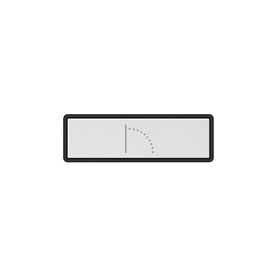 Gessi 02782 Hi Fi Push-Botton Plate With Wall-Mounted Waterfall Symbol. For Linear & Shelf Hi-Fi.