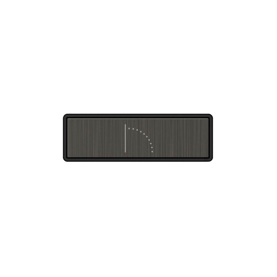 Gessi 02782 Hi Fi Push-Botton Plate With Wall-Mounted Waterfall Symbol. For Linear & Shelf Hi-Fi.