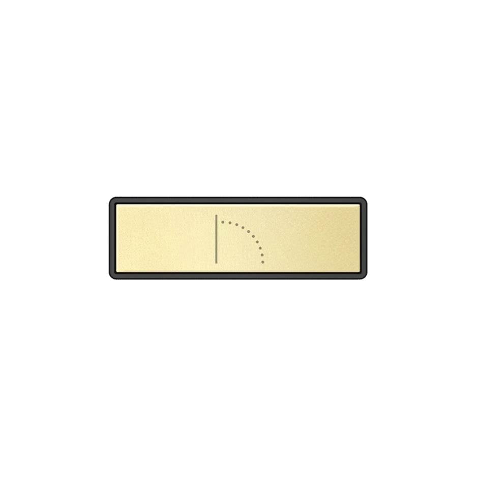 Gessi 02782 Hi Fi Push-Botton Plate With Wall-Mounted Waterfall Symbol. For Linear & Shelf Hi-Fi.