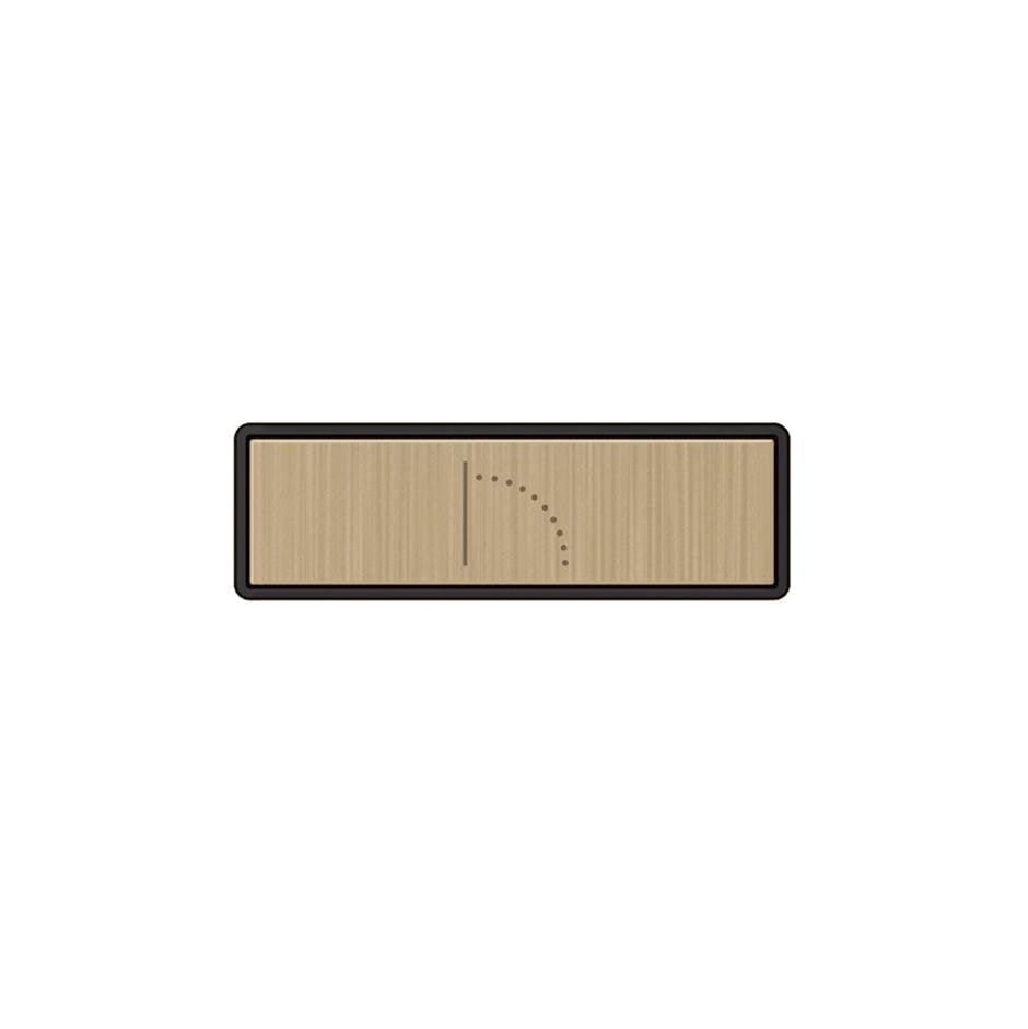 Gessi 02782 Hi Fi Push-Botton Plate With Wall-Mounted Waterfall Symbol. For Linear & Shelf Hi-Fi.