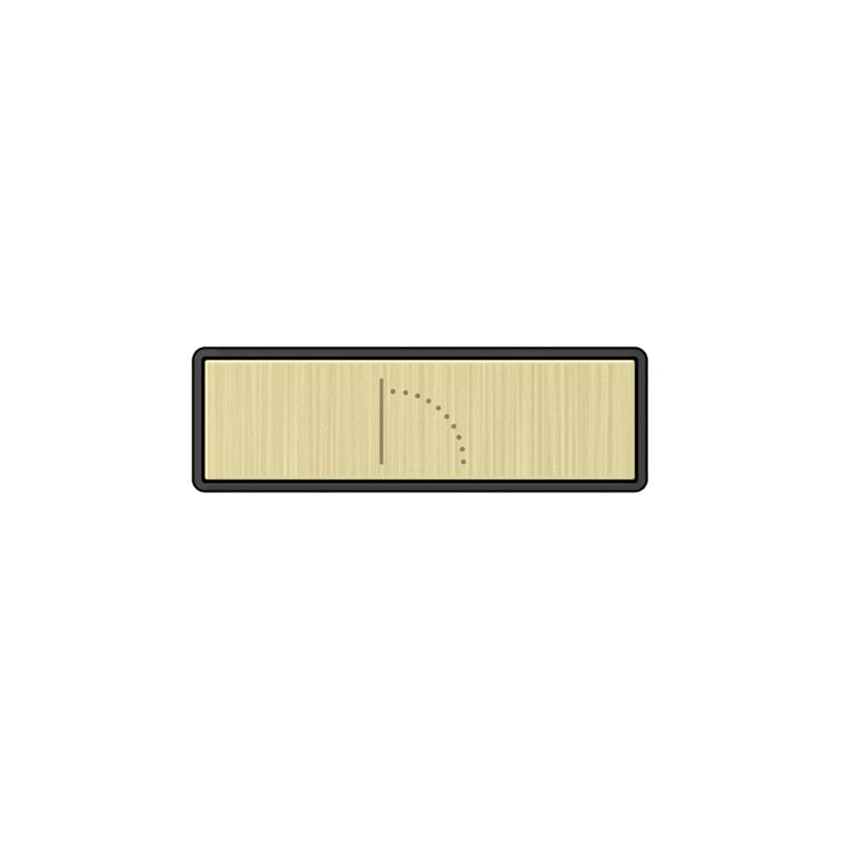 Gessi 02782 Hi Fi Push-Botton Plate With Wall-Mounted Waterfall Symbol. For Linear & Shelf Hi-Fi.
