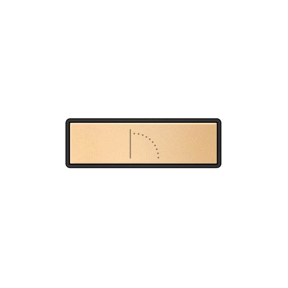 Gessi 02782 Hi Fi Push-Botton Plate With Wall-Mounted Waterfall Symbol. For Linear & Shelf Hi-Fi.