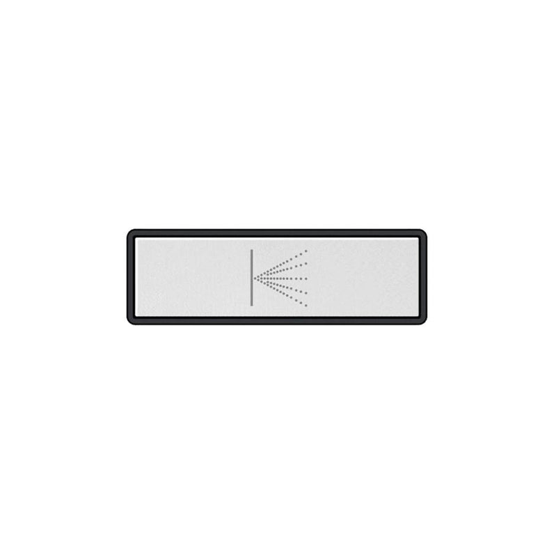 Gessi 02783 Hi Fi Push-Botton Plate With Wall-Mounted Atomizer Symbol. For Linear & Shelf Hi-Fi.