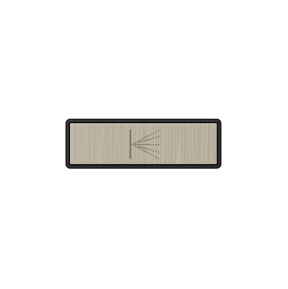 Gessi 02783 Hi Fi Push-Botton Plate With Wall-Mounted Atomizer Symbol. For Linear & Shelf Hi-Fi.