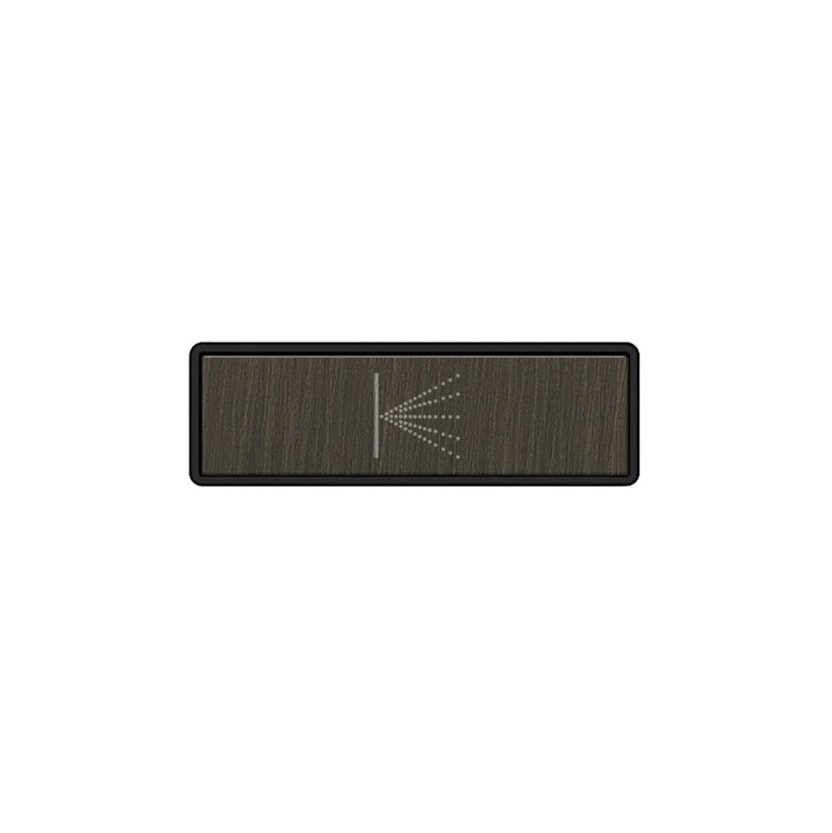 Gessi 02783 Hi Fi Push-Botton Plate With Wall-Mounted Atomizer Symbol. For Linear & Shelf Hi-Fi.