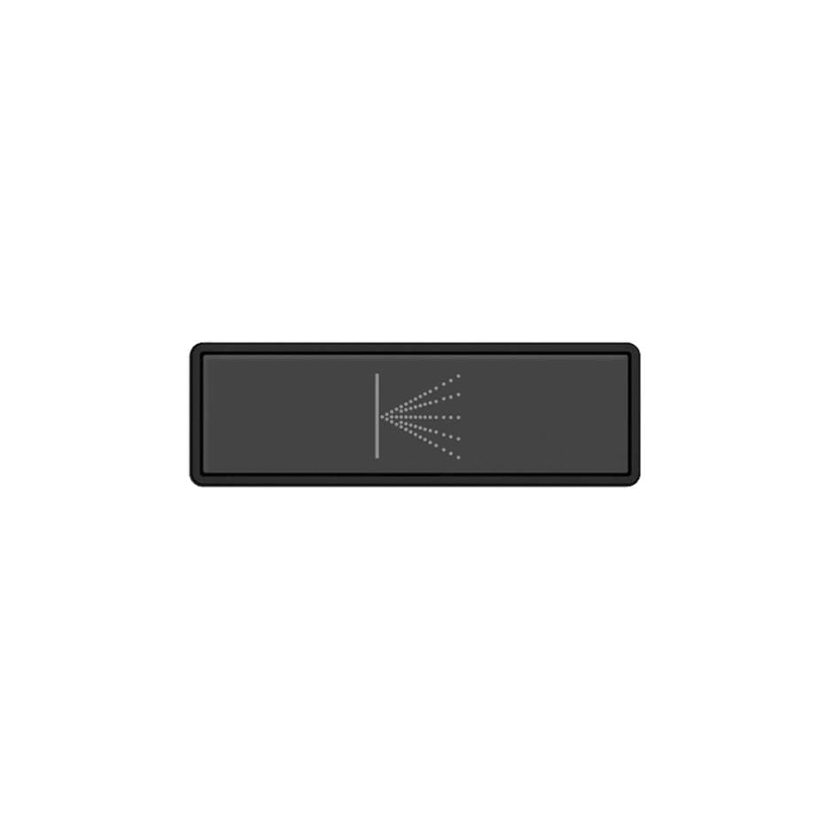 Gessi 02783 Hi Fi Push-Botton Plate With Wall-Mounted Atomizer Symbol. For Linear & Shelf Hi-Fi.