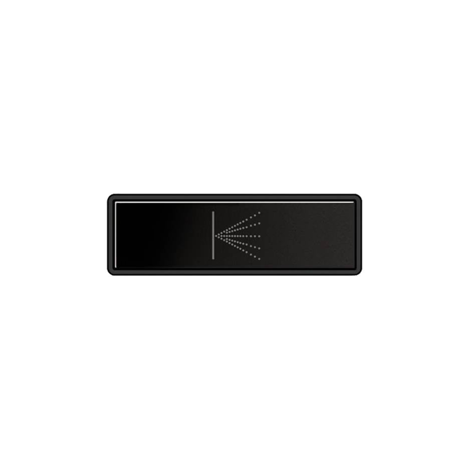 Gessi 02783 Hi Fi Push-Botton Plate With Wall-Mounted Atomizer Symbol. For Linear & Shelf Hi-Fi.