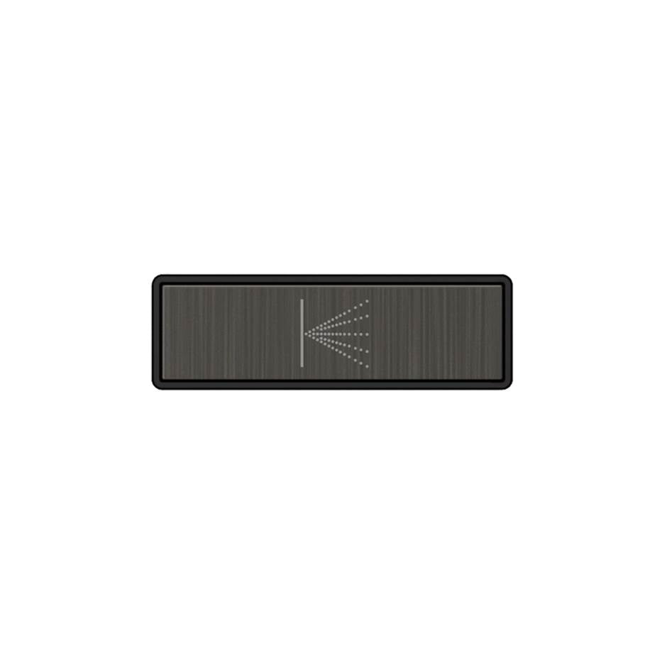 Gessi 02783 Hi Fi Push-Botton Plate With Wall-Mounted Atomizer Symbol. For Linear & Shelf Hi-Fi.