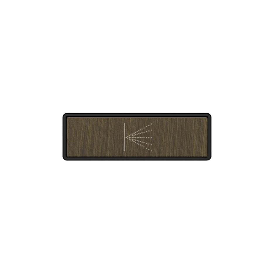 Gessi 02783 Hi Fi Push-Botton Plate With Wall-Mounted Atomizer Symbol. For Linear & Shelf Hi-Fi.