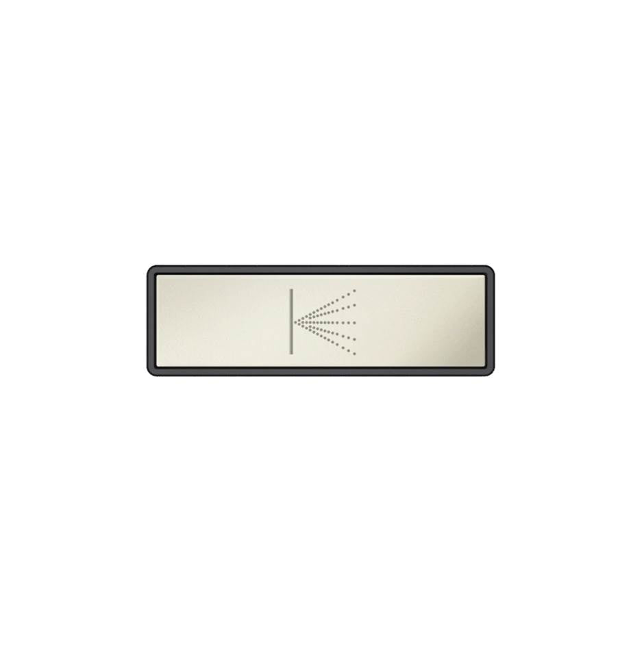 Gessi 02783 Hi Fi Push-Botton Plate With Wall-Mounted Atomizer Symbol. For Linear & Shelf Hi-Fi.