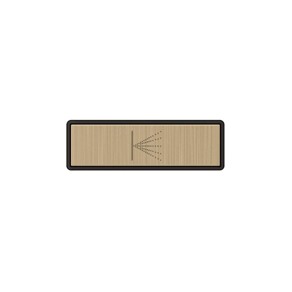 Gessi 02783 Hi Fi Push-Botton Plate With Wall-Mounted Atomizer Symbol. For Linear & Shelf Hi-Fi.