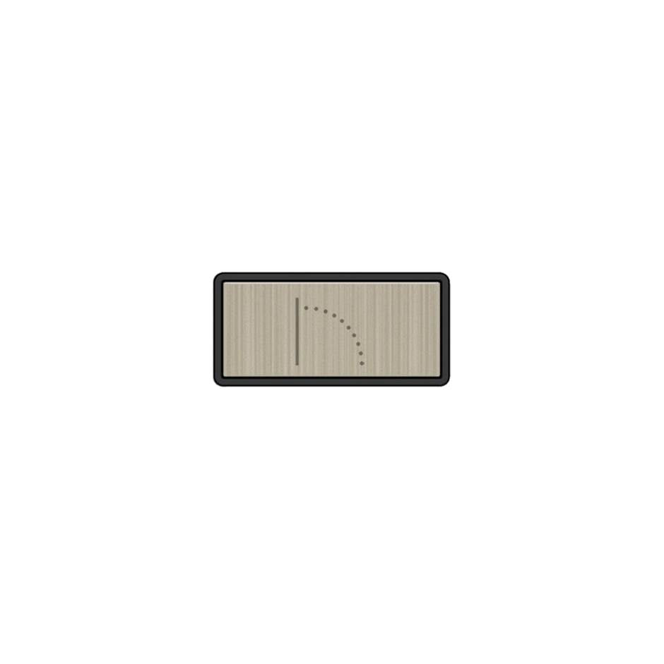 Gessi 02784 Hi Fi Push-Botton Plate With Wall-Mounted Waterfall Symbol.