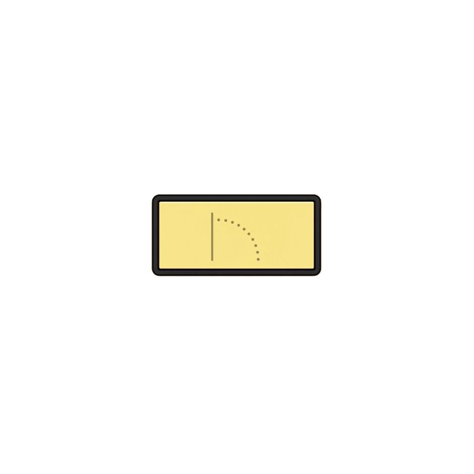 Gessi 02784 Hi Fi Push-Botton Plate With Wall-Mounted Waterfall Symbol.
