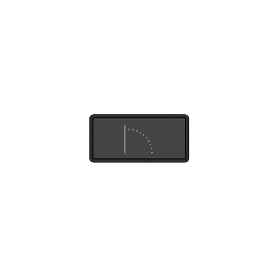 Gessi 02784 Hi Fi Push-Botton Plate With Wall-Mounted Waterfall Symbol.