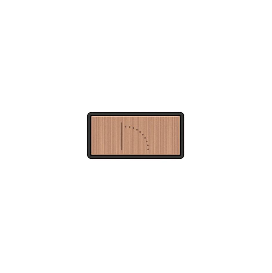 Gessi 02784 Hi Fi Push-Botton Plate With Wall-Mounted Waterfall Symbol.
