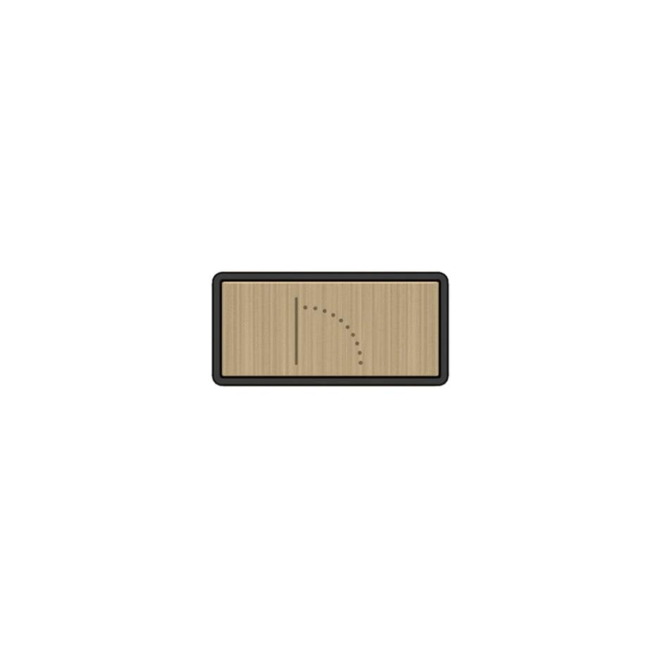 Gessi 02784 Hi Fi Push-Botton Plate With Wall-Mounted Waterfall Symbol.
