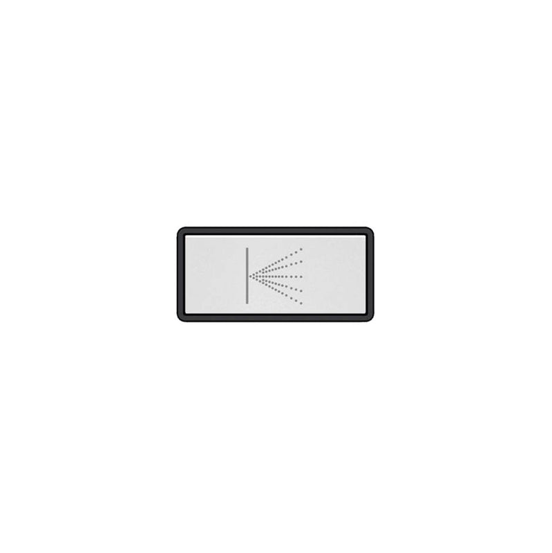 Gessi 02785 Hi Fi Push-Botton Plate With Wall-Mounted Atomizer Symbol.