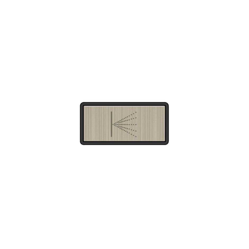 Gessi 02785 Hi Fi Push-Botton Plate With Wall-Mounted Atomizer Symbol.